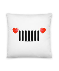 Jeep Hearts Grill Basic Pillow Pillows Hearts