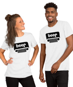 Jeep Beer Grill Logo Short-Sleeve Unisex T-Shirt T-Shirts Beer