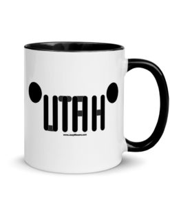 Jeep Utah Grill 2 Mug with Color Inside Mugs Utah
