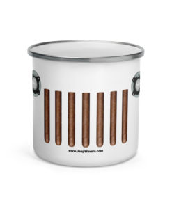 Jeep Cigar Grill Enamel Mug Mugs Cigar