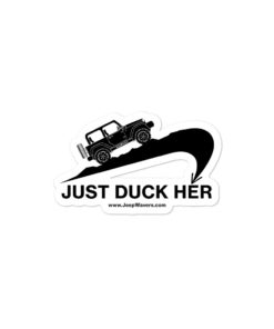 Just Duck Her Bubble-free stickers Stickers DuckDuckJeep