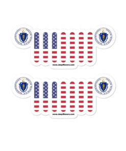 Jeep Massachusetts Seal Grill Bubble-free stickers (X2) Stickers Massachusetts